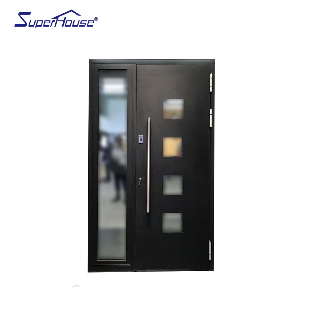 2026 First Choice Aluminum Entry Pivot Door Modern Atmospheric Design Strong Burglar Exterior Glass Entry Door