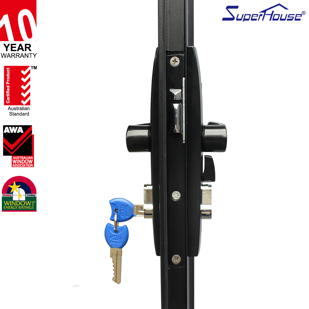 Modern NOA Certified Hurricane Proof Double Glass Aluminum Interior French Doors for Prefabricated Buildings