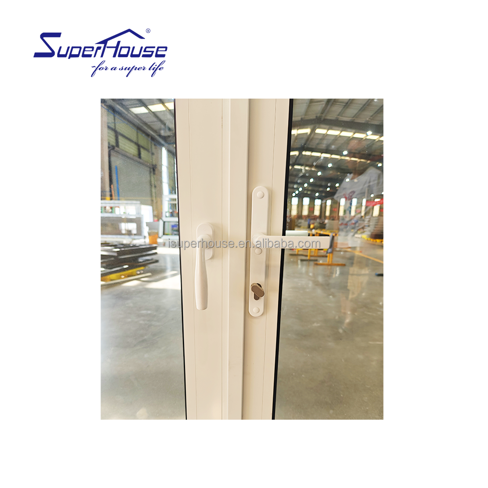 Hurricane Impact Aluminium Accordion Bifolding Doors Fold Door Tempered Glass Folding Door Can Be Casement Open