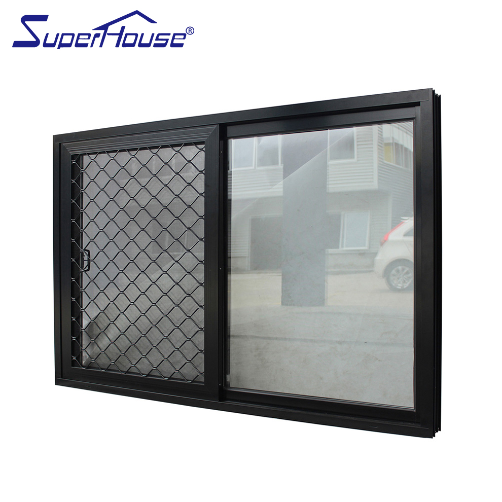 Hurricane Resistant Aluminum Sliding Window Miami Approved PVB Laminated Low-E Glass Anti UV Heat Insulation for Kitchen