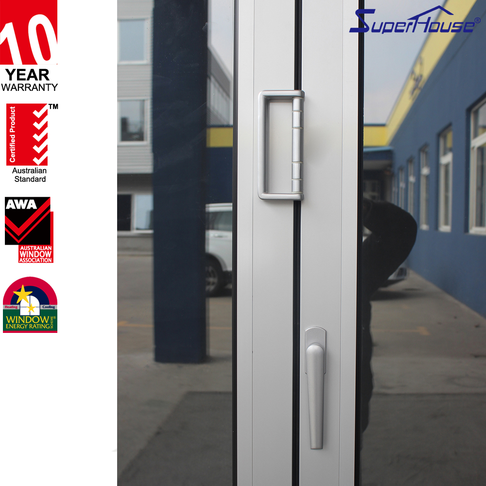 Meet Florida Certificate Hurricane Impact Glass Door  NOA Folding Door with Retractable Screen for House