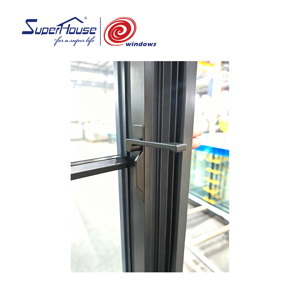 Slim Frame Extra Tall Casement Window with Screens  and  Grids American Modern Aluminum Window for Residential and Coastal Villa