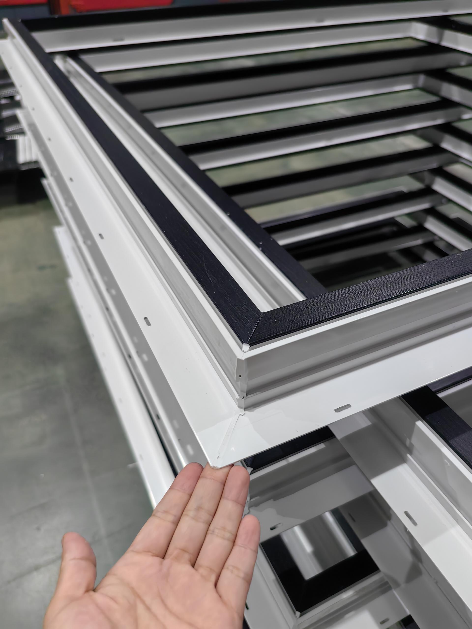 Selling at Half Price Ready to Ship Black PVC Double Glass Hung Windows With Nail Fin for Direct Installation