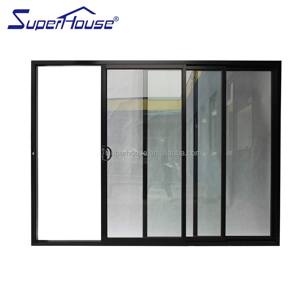 NFRC Aluminum Stacking DoorCalifornia Title24 Energy Saving Double Tempered Glass Safety Explosion-Proof for Balcony Entry