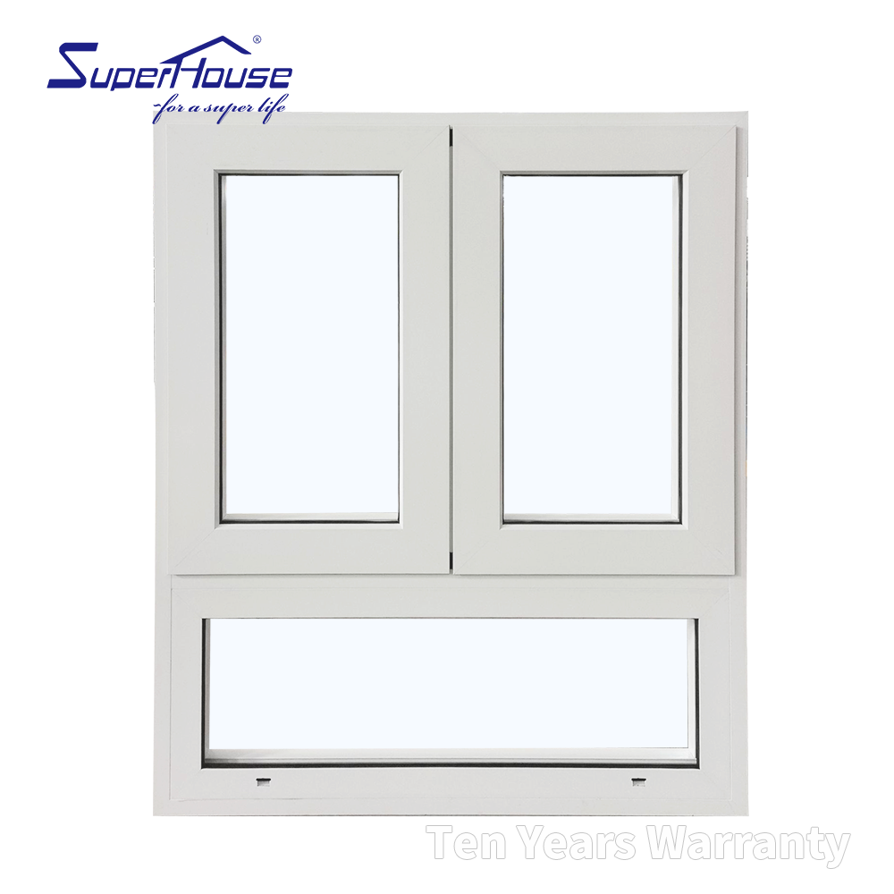 Top Brand Double Glazed Tempered Glass Thermal Break Narrow Frame Modern Swing Design for Homes Aluminum Casement Window