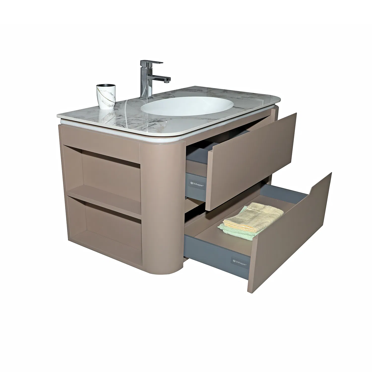 Jataii Bathroom Cabinet Trendy Bathroom Cabinets with Linen Tower and 5 Bathroom Count Design