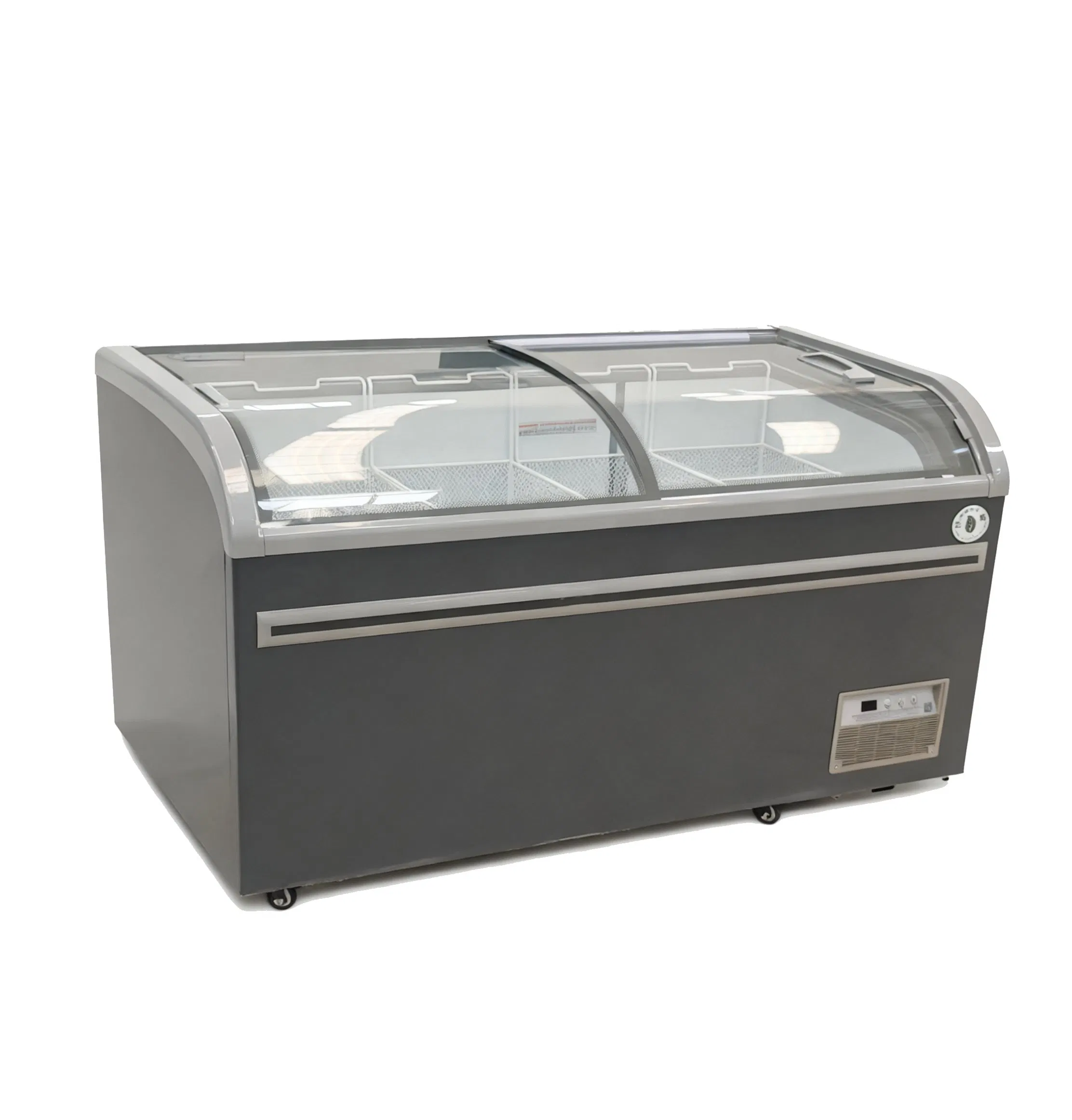 Commercial Arc Island Double-Temperature Cabinet Refrigeration Freezing 0-30 Degrees Ice Cream Cabinet Supermarket Hotel