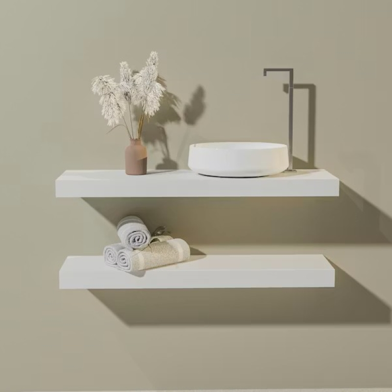 Mbf Wood Finish Vanity Floating Bathroom Vanity