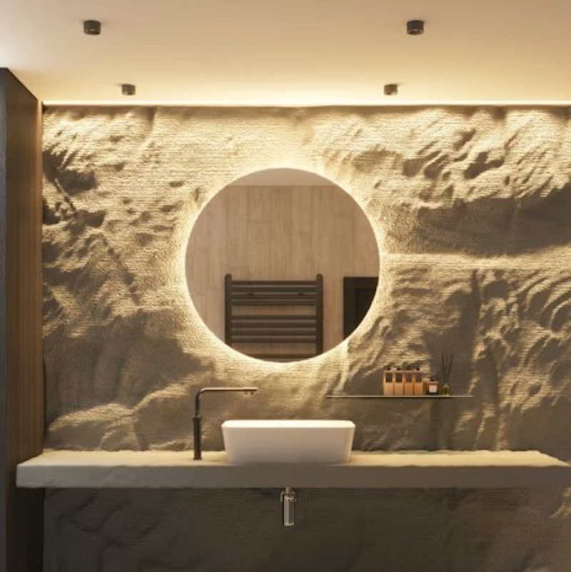 Mbf Wood Finish Vanity Floating Bathroom Vanity