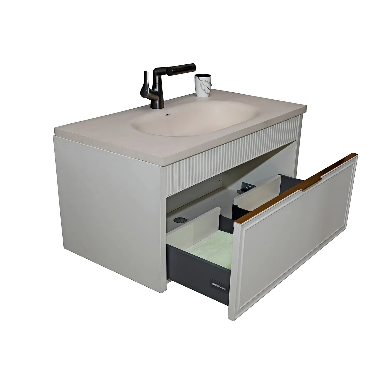 Jataii Bathroom Cabinet Versatile Bathroom Cabinets with Linen Tower and 2 Bathroom Count