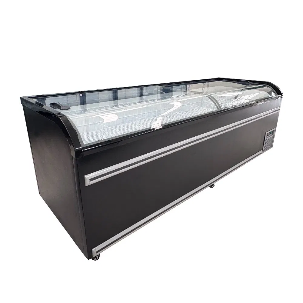 Commercial Arc Island Double-Temperature Cabinet Refrigeration Freezing 0-30 Degrees Ice Cream Cabinet Supermarket Hotel
