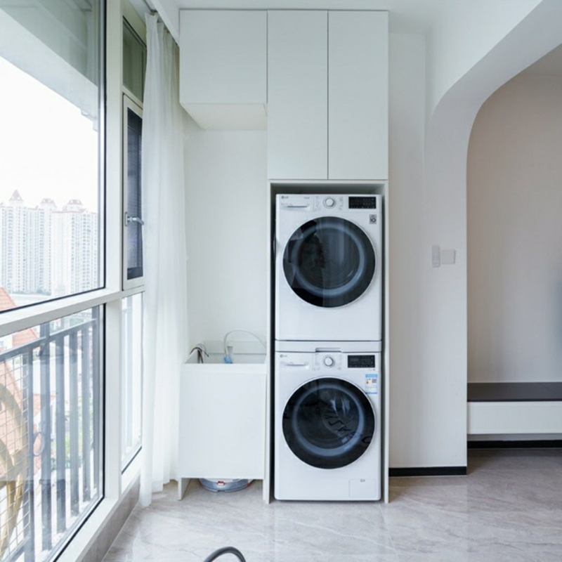 Modern Customize Laundry Storage Cabinet for Kitchen in Wall Bathroom Hotel Washing Room Aluminum Cabinet