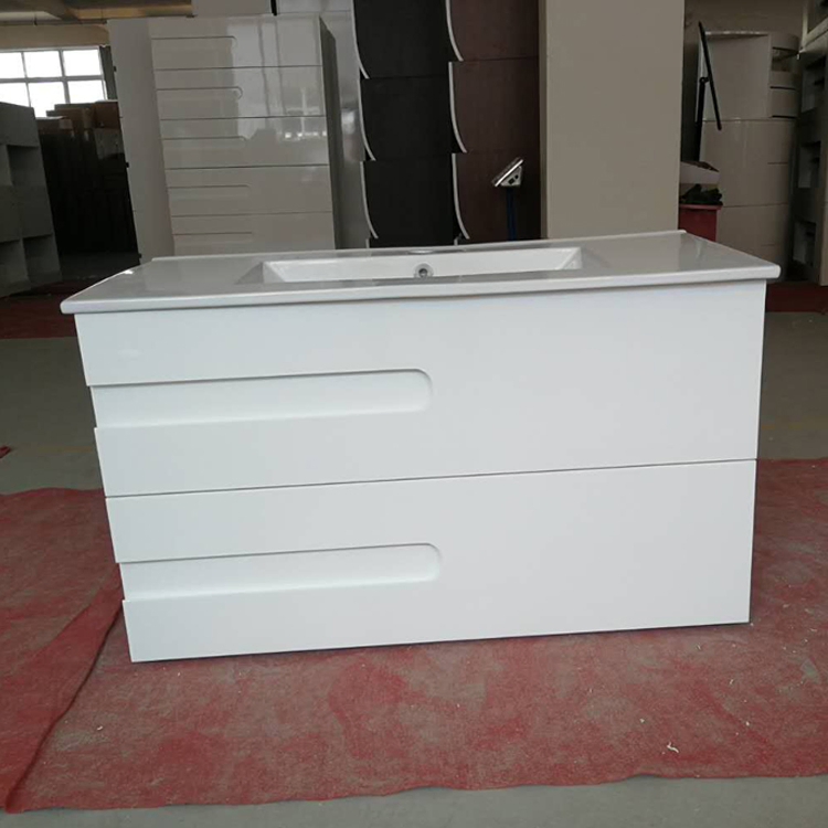 Luxury Style Modern Large Size Wall Mounted Floating Cabinet Basin Bathroom Vanity