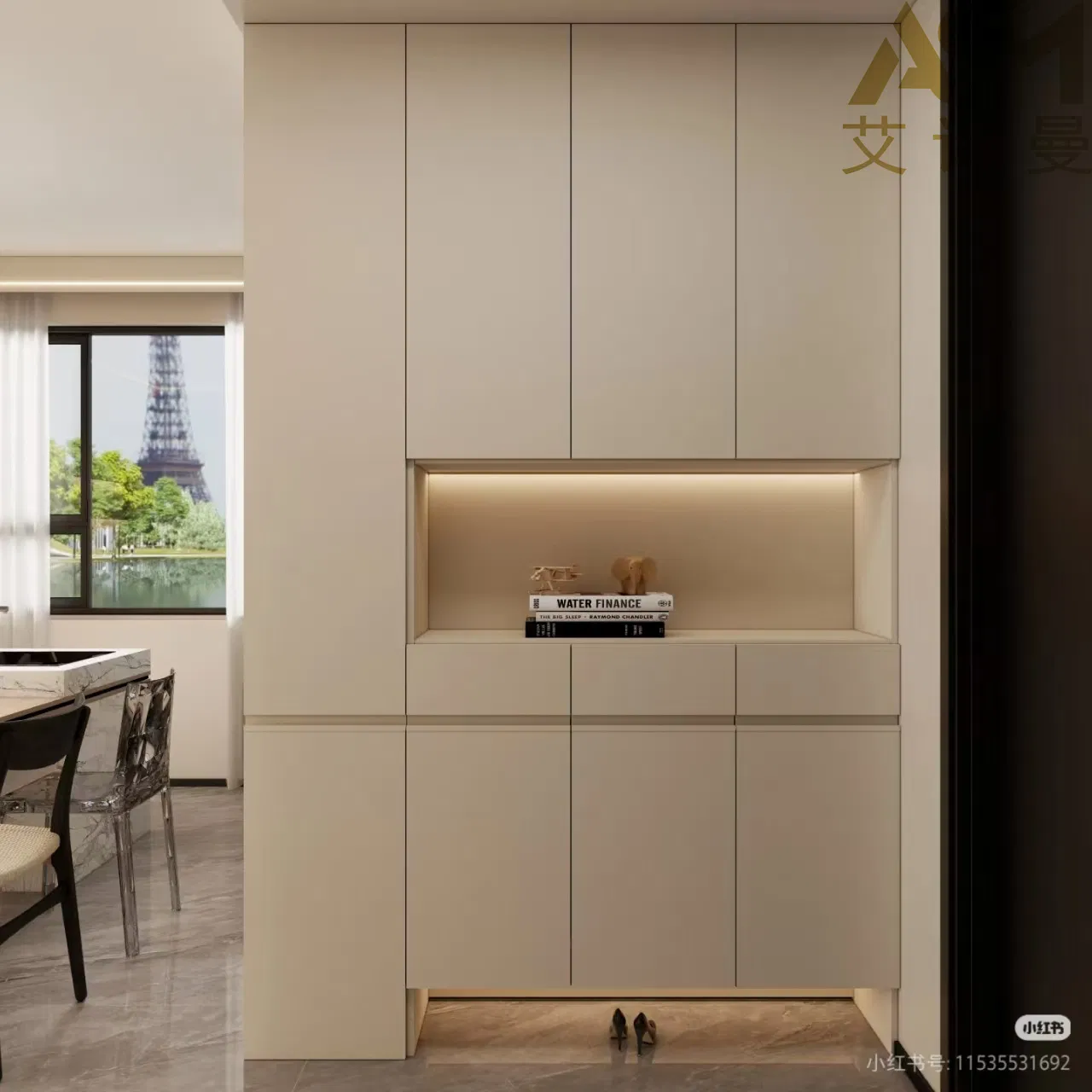 Living Room Shoes Rack Modern Customized Shoes Cabiney Large Linen Modern Wooden Furniture Flip Shoe Cabinet