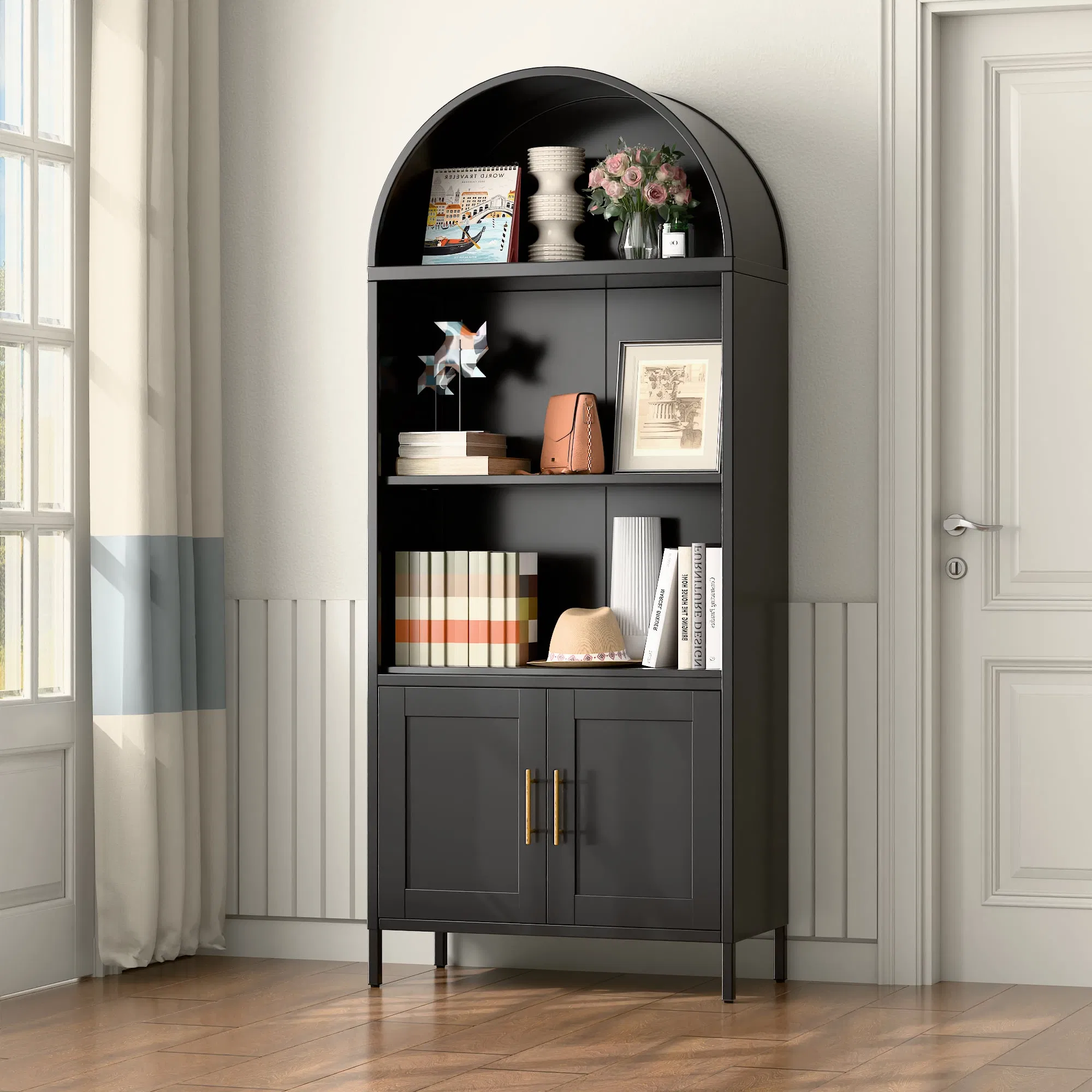 Cabinet Storage Cupboard Display Cabinet Pantry Arch Cupboard Wine Cabinet