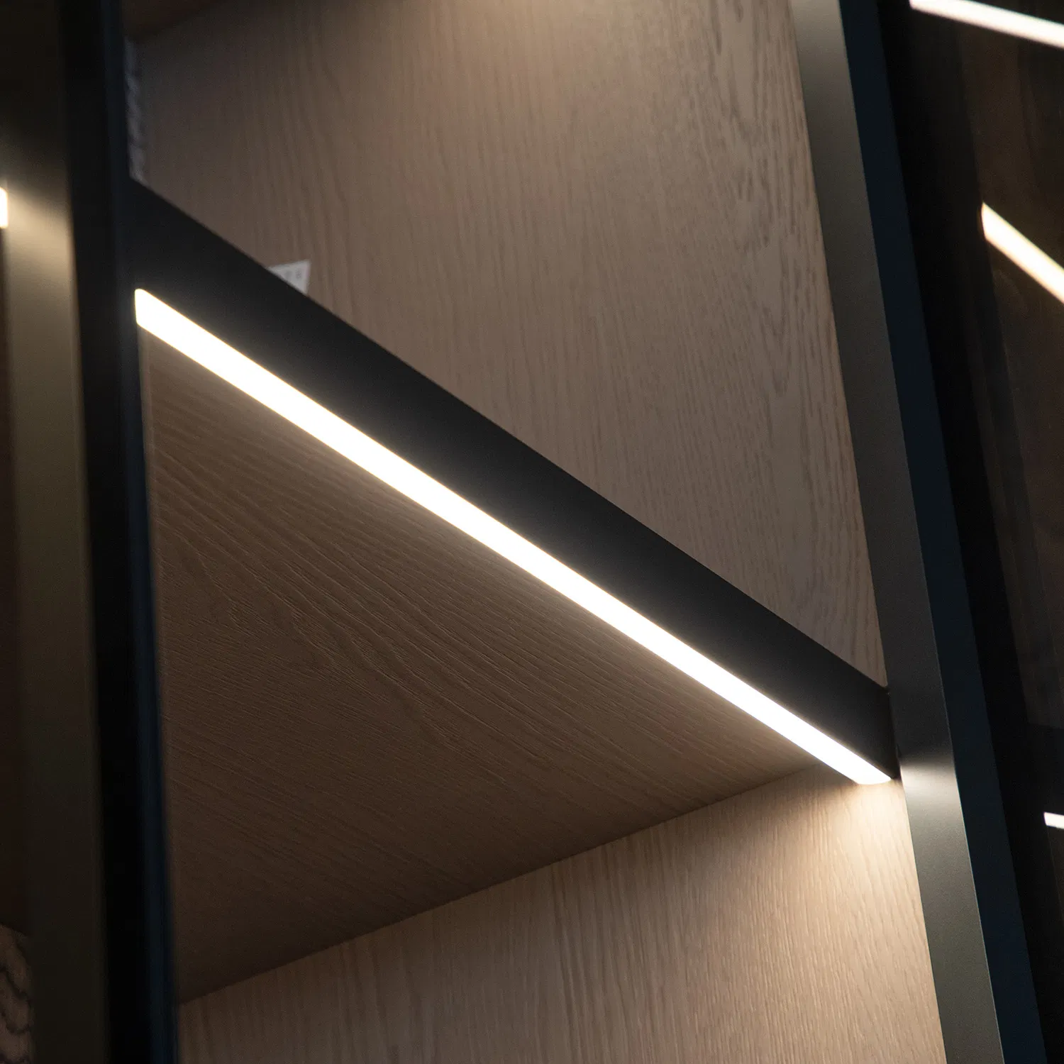 Modern Bespoke Furniture Sliding Swing Door Closet Wardrobe with Book Shelf