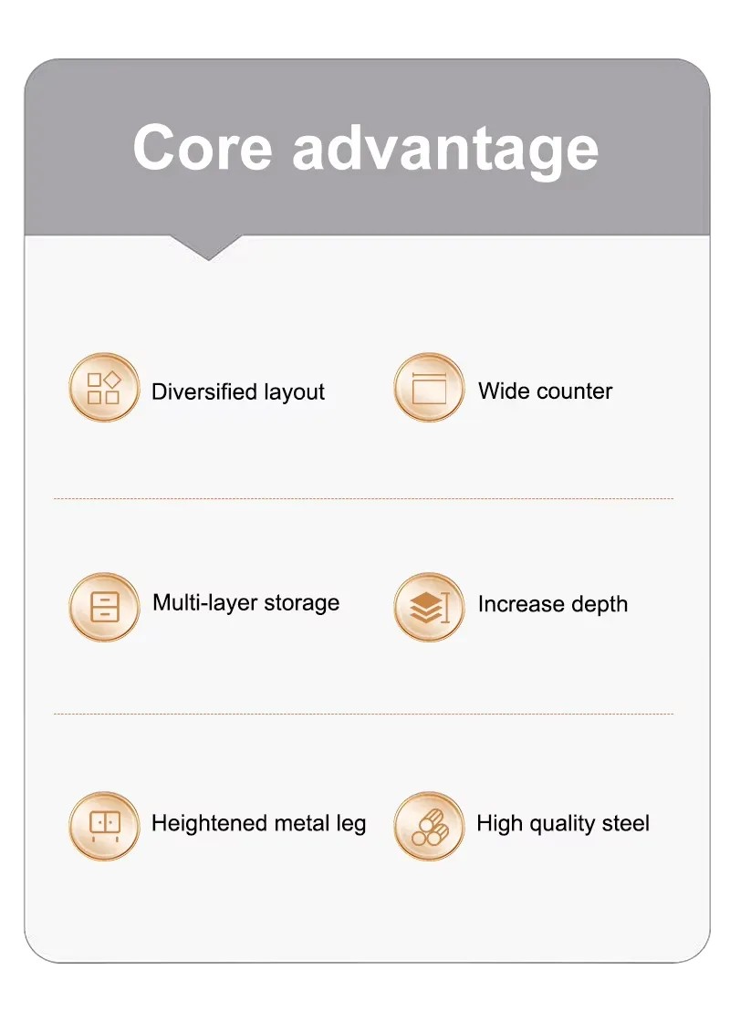 Hotel Steel Cabinet with Two Under Drawers for Guest Room Linen and Amenity Storage