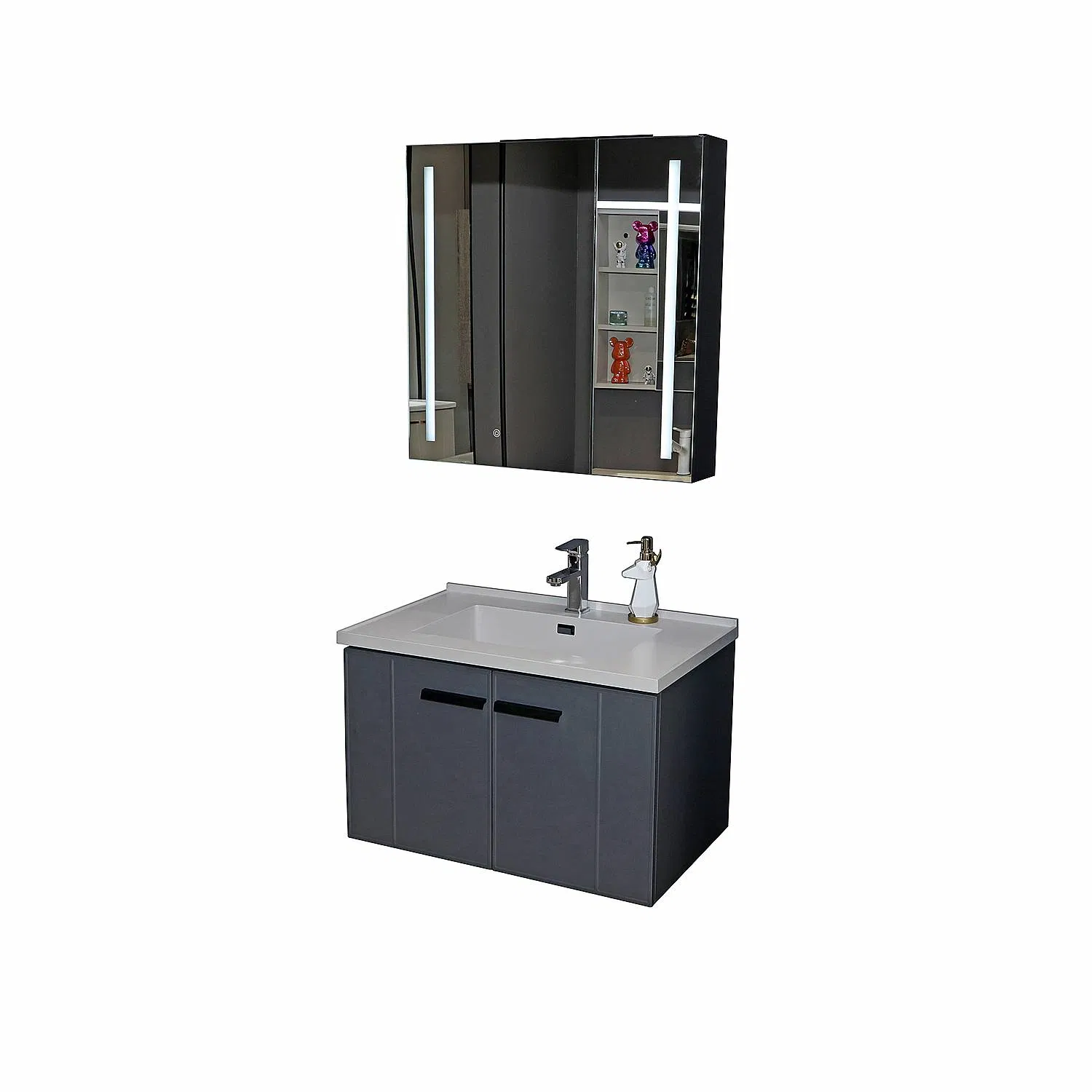 Jataii Bathroom Cabinet Chic Bathroom Cabinets with Linen Tower and 5 Bathroom Count Options
