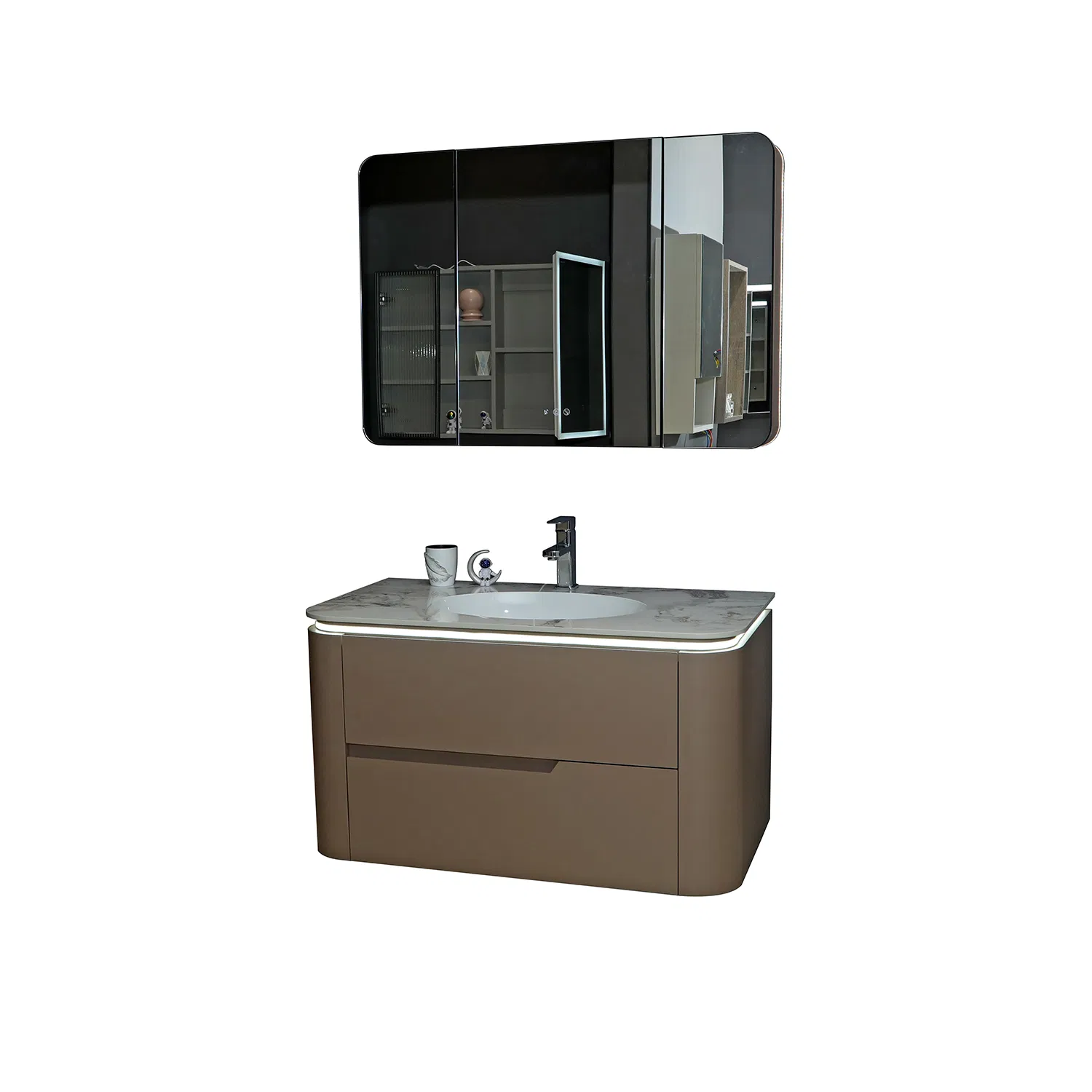 Jataii Bathroom Cabinet Trendy Bathroom Cabinets with Linen Tower and 5 Bathroom Count Design