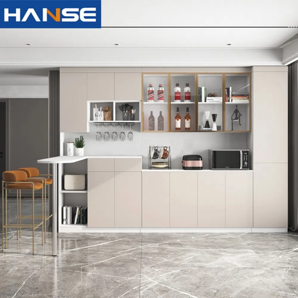 Solid Wood Glass Cabinet Hand-Carved Waterproof Panel Restaurant Storage Cabinets Wine Cabinet