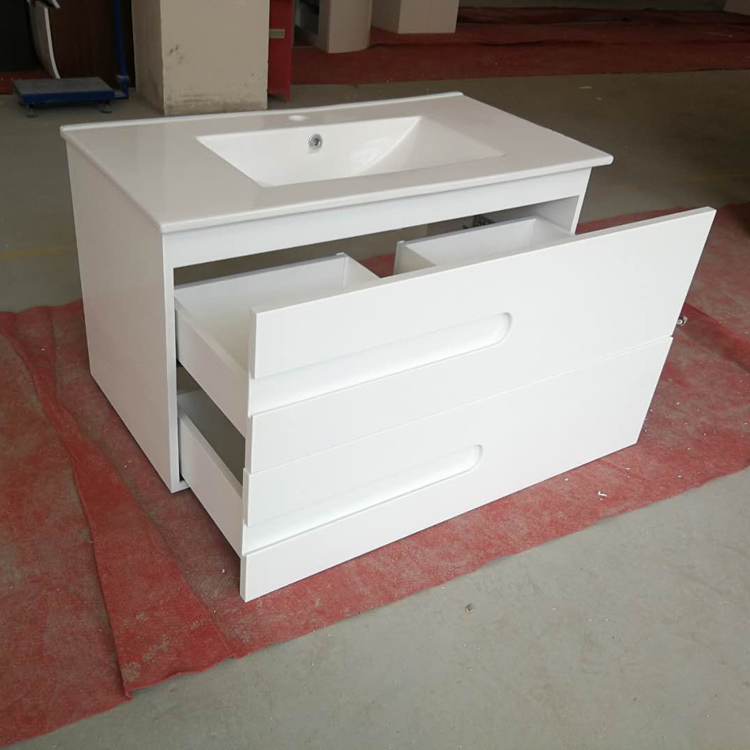 Luxury Style Modern Large Size Wall Mounted Floating Cabinet Basin Bathroom Vanity