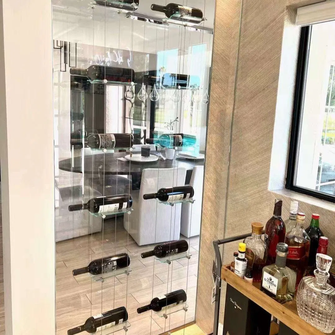 Luxury Walk-in Wine Cellar with Durable Stainless Steel Features