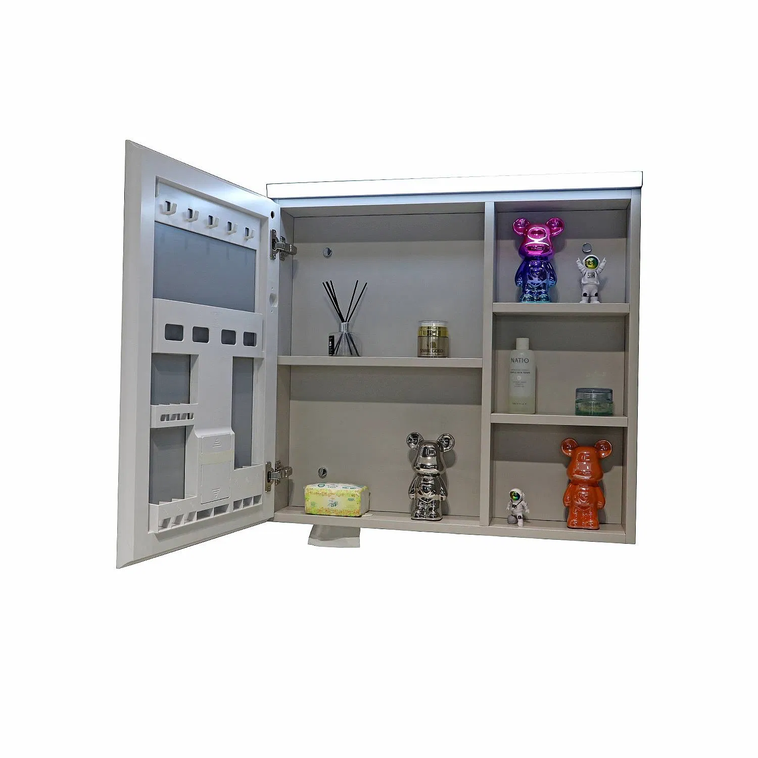 Jataii Bathroom Cabinet Versatile Bathroom Cabinets with Linen Tower and 5 Bathroom Count Choices