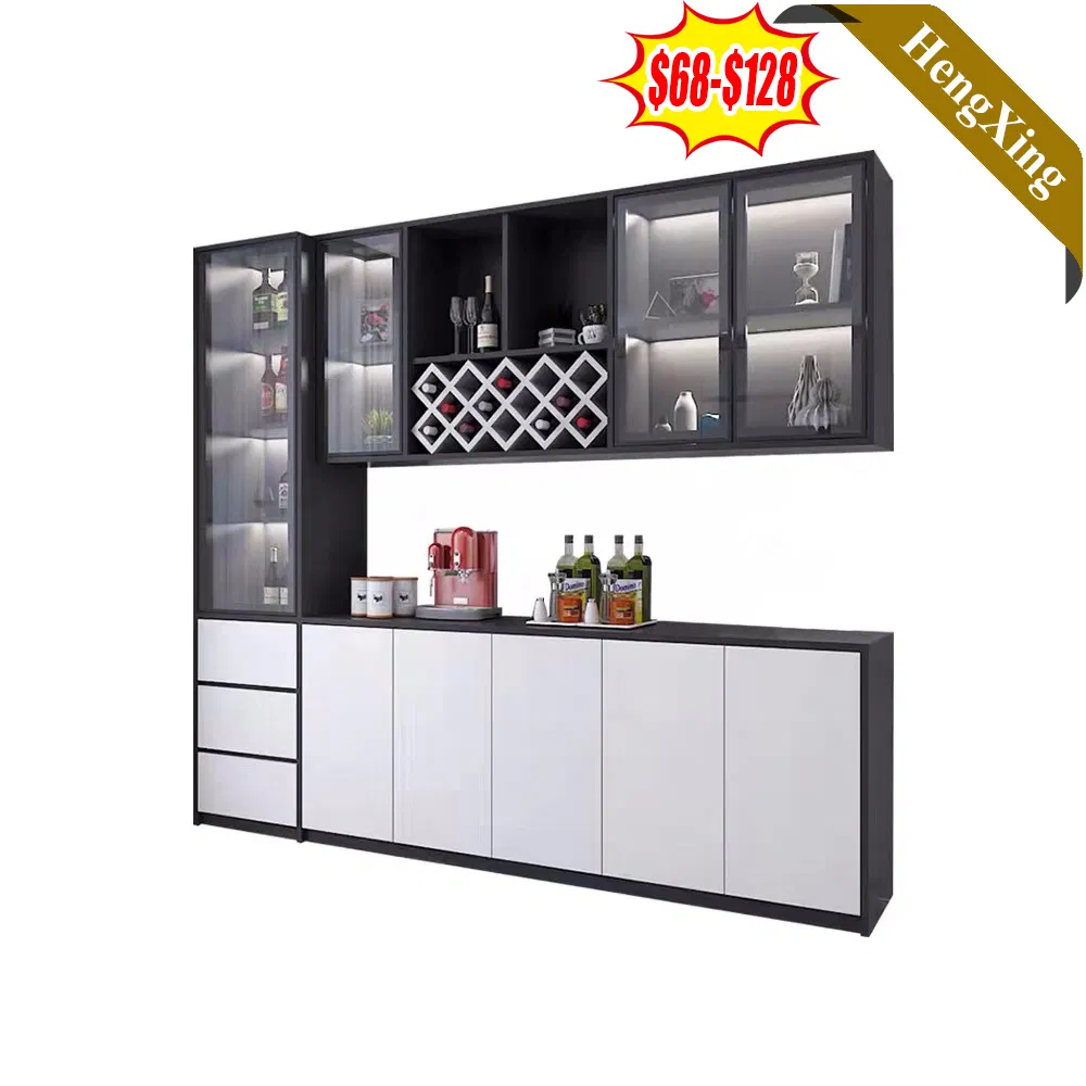 Living Room Furniture Storage Shelf White Kitchen TV Wine Books Storage Case Cabinet