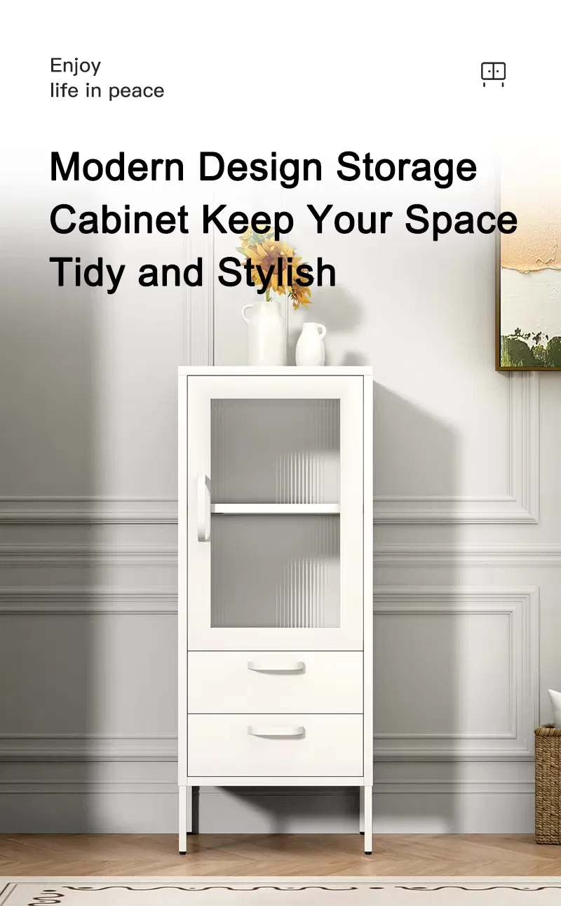 Hotel Steel Cabinet with Two Under Drawers for Guest Room Linen and Amenity Storage