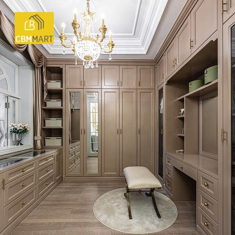 Cbmmart Home Furniture Storage U L Shape Customized Dressing Room Walk in Closet