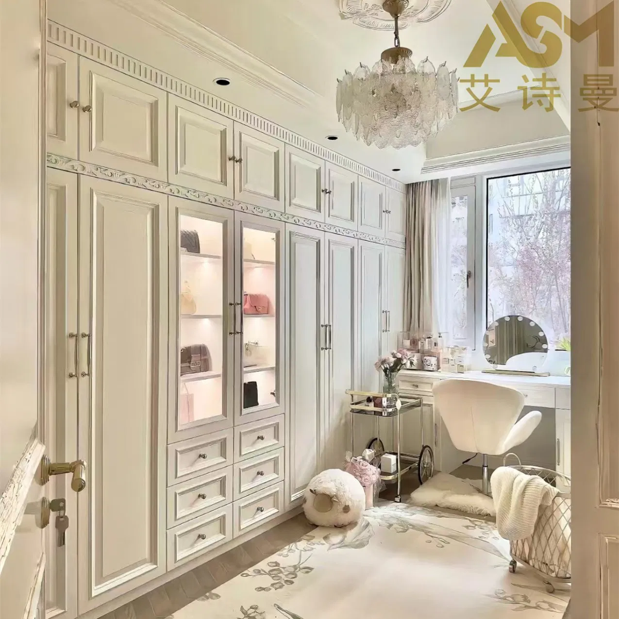Asm Industrialsignature Wardrobe Collection Project Bedroom Furniture Customized Sliding Door Wood Built in Walk in Wardrobe