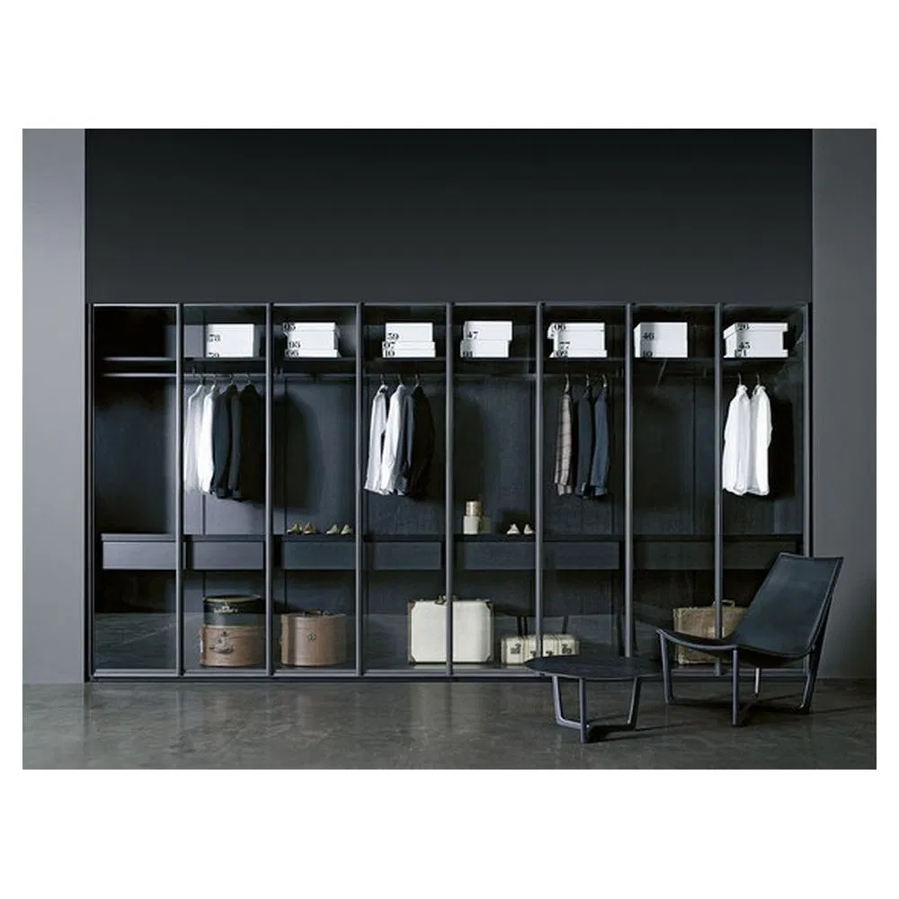 Orient Mirror Sliding Door Wardrobe Stylish Practical Reflection for Living Room Melamine Finish Wardrobe