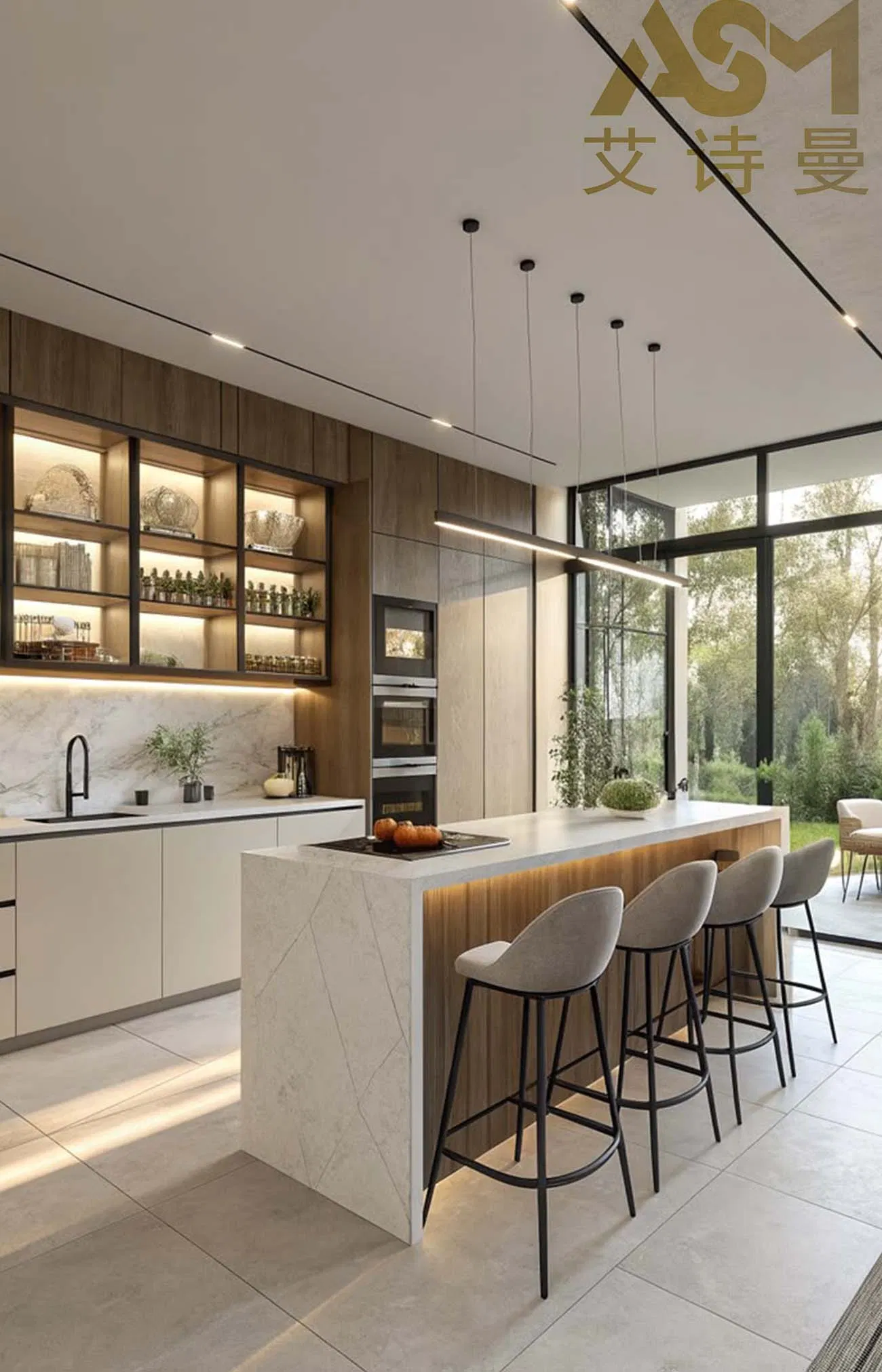 Modern Cabinet Unit with Sleek Visual Appeal