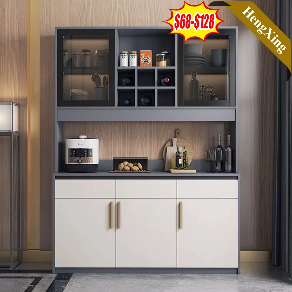 Office Glass Living Room Furniture Rack Storage Shelf Wine Bar Dining Wine Sideboard Kitchen Cabinets