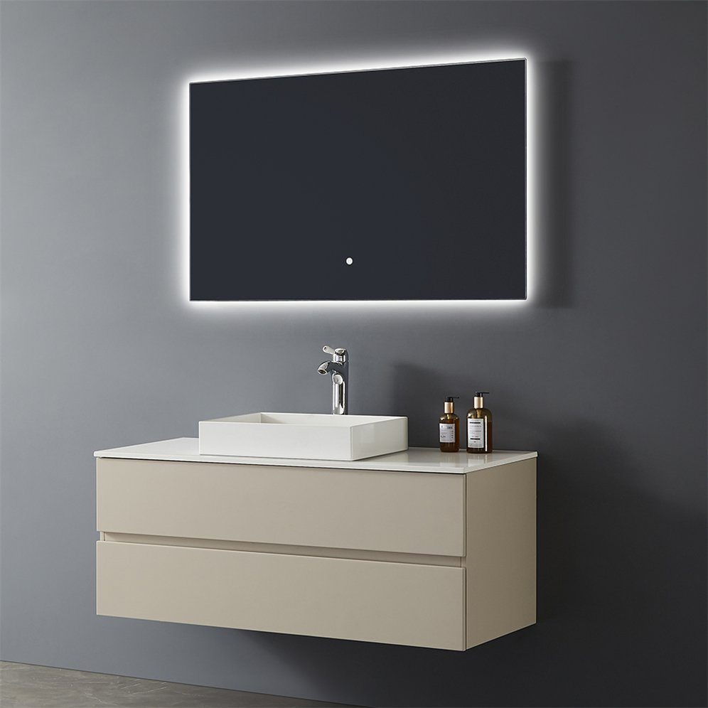 Modern Style Wall Mounted Plywood Floating Vanity Bathroom Cabinets