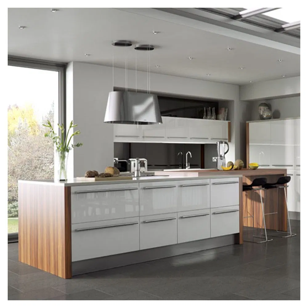Wooden Kitchen Cabinets Set for Condo Open Modern Furniture Cuisine Complete Farmhouse Modular Cabinets