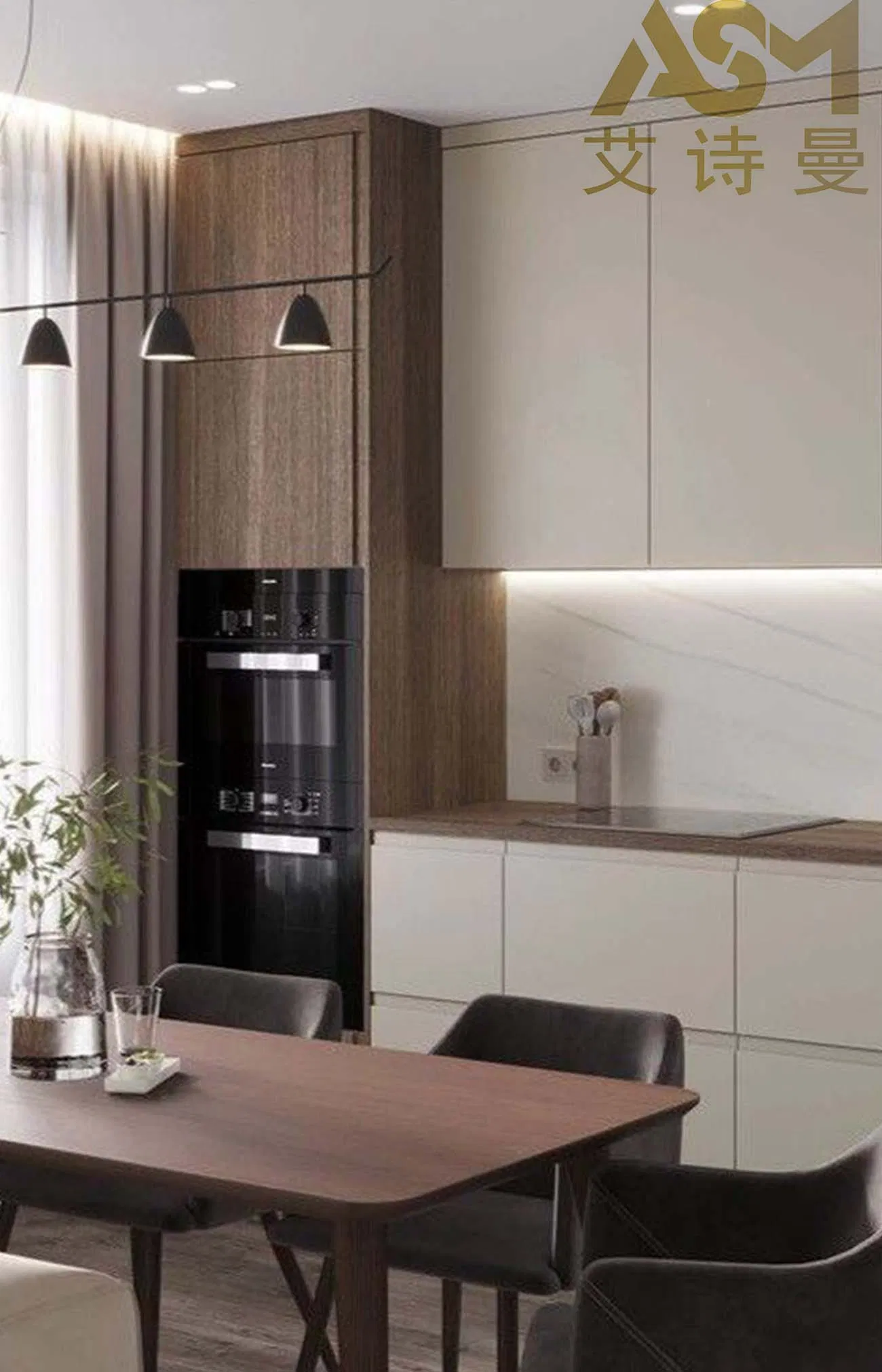 Compact Cabinet Unit with Smart Interior Design