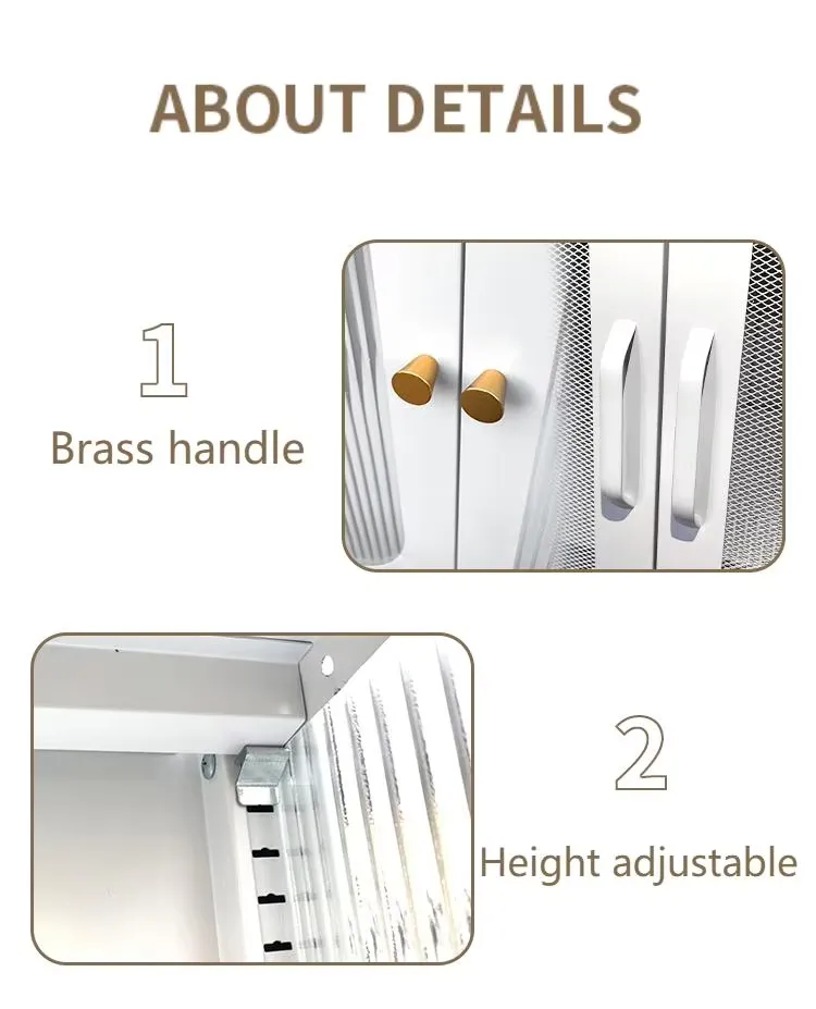 Hotel Steel Cabinet with Two Under Drawers for Guest Room Linen and Amenity Storage