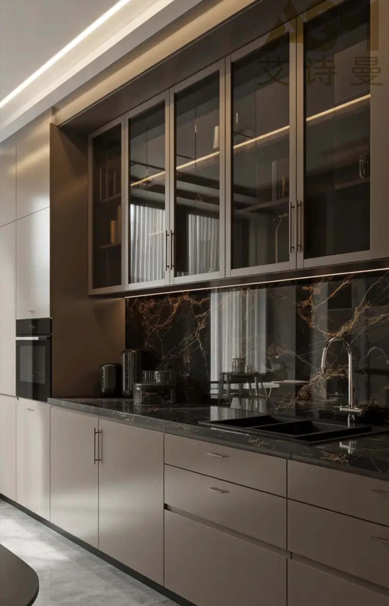 Modern Cabinet Unit with Sleek Visual Appeal