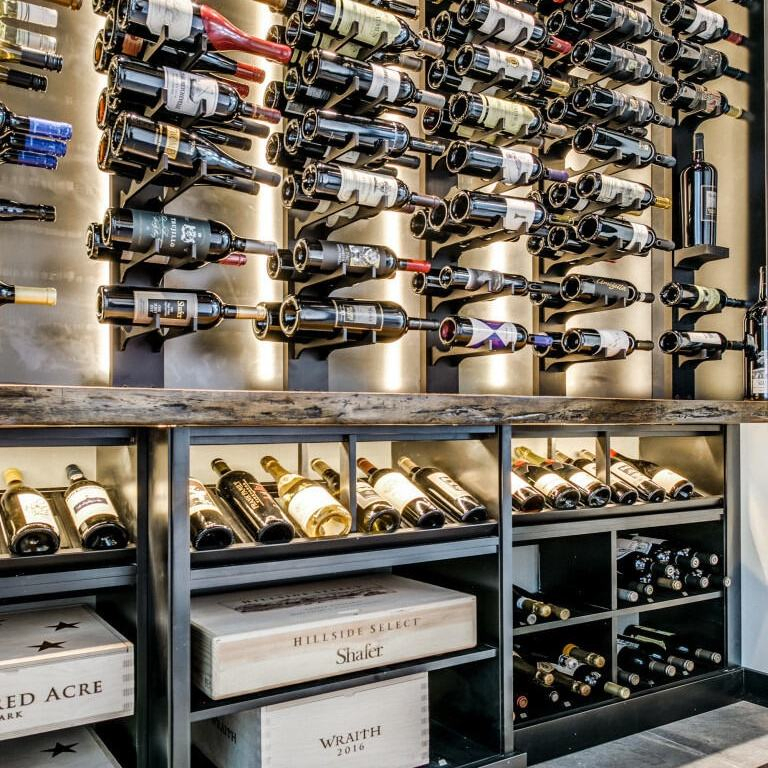 Elegant Walk-in Wine Storage with Premium Customizable Features