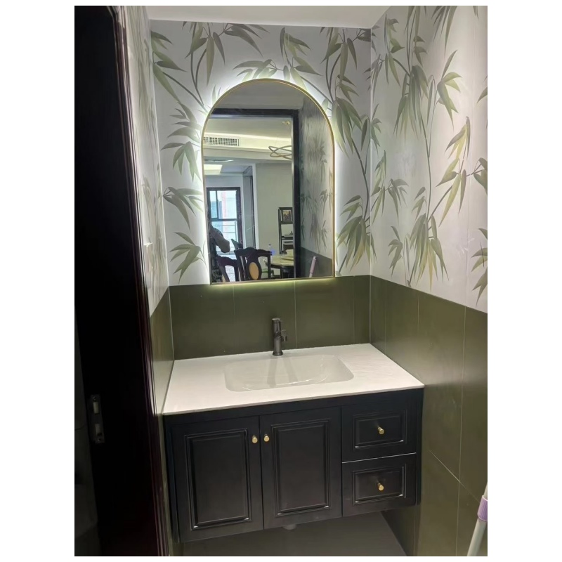 Simple Bathroom Cabinet Marble Top Cabinet Bathroom Sink Floating Vanity