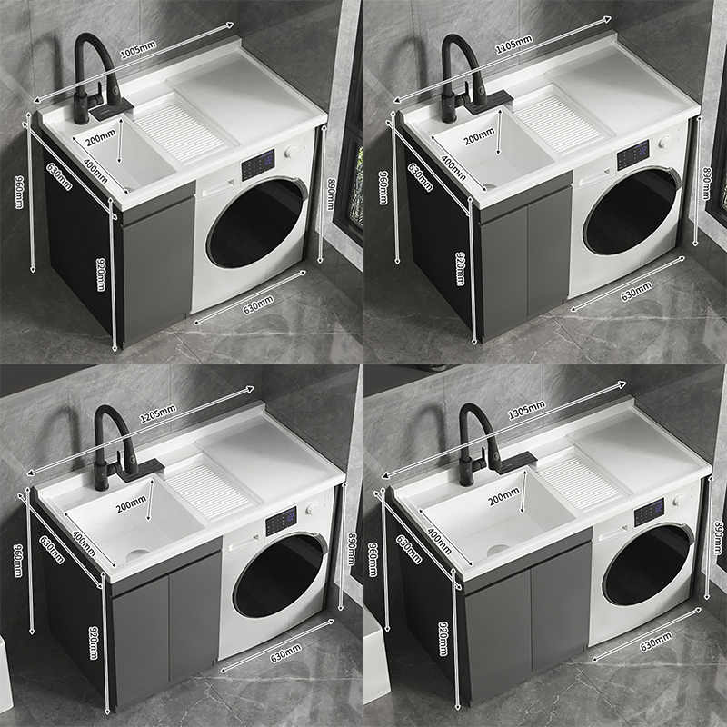 1200mm New Arrival Double Doors Cabinet Laundry Cabinet with Basin for Laundry Room