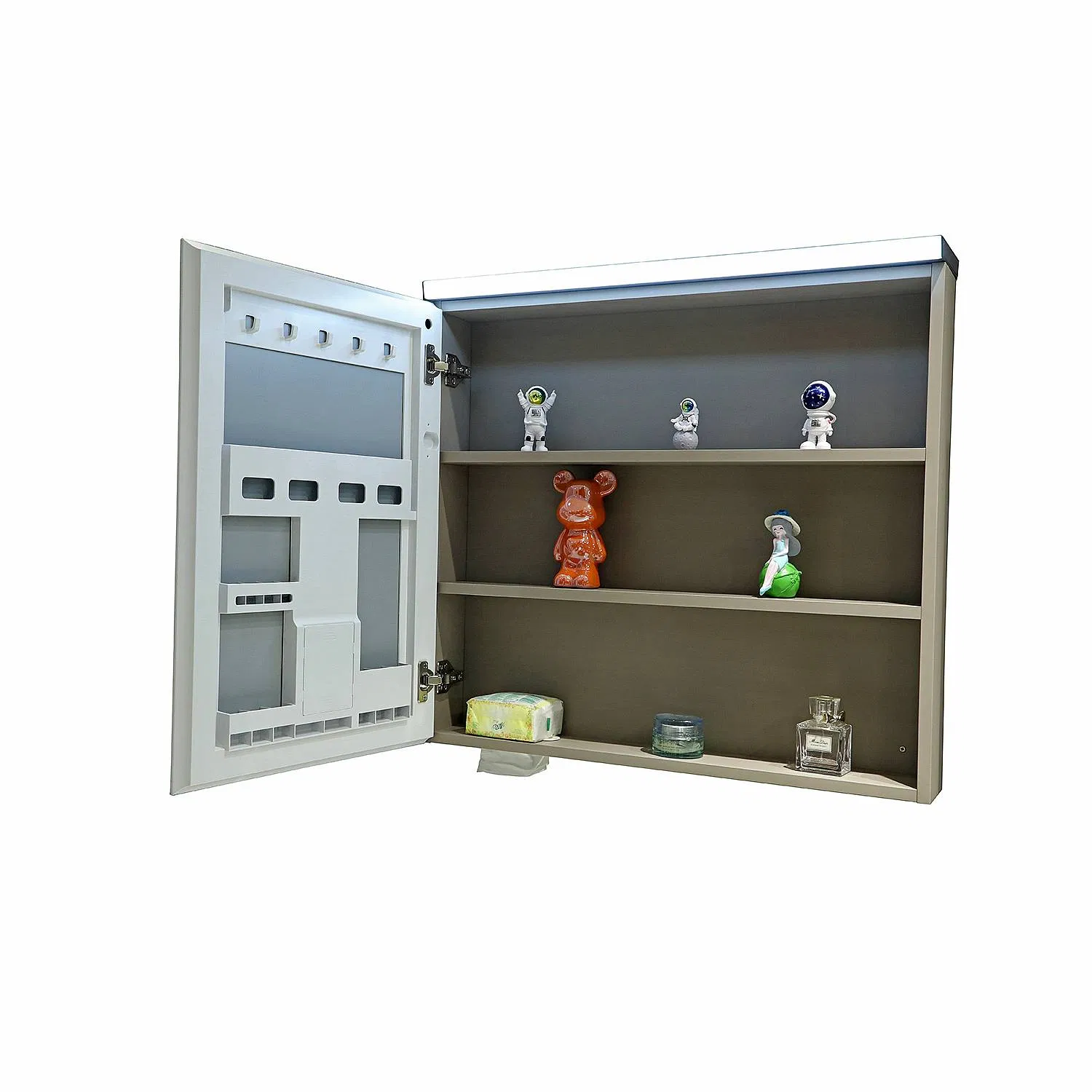 Jataii Bathroom Cabinet Modern Bathroom Cabinets with Linen Tower Featuring 3 Bathroom Count