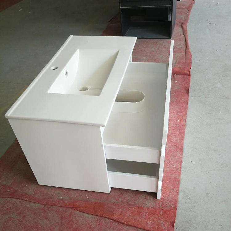 Luxury Style Modern Large Size Wall Mounted Floating Cabinet Basin Bathroom Vanity