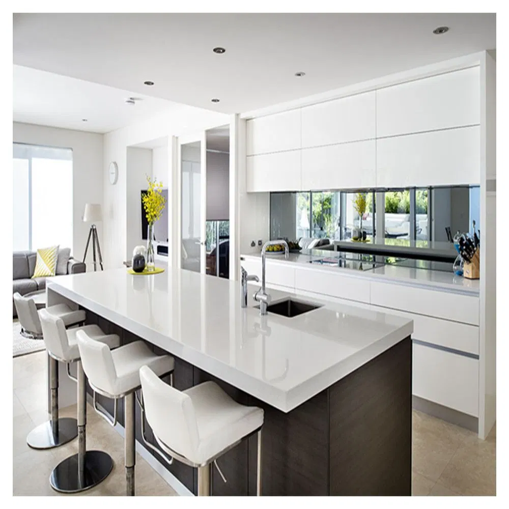 Wooden Kitchen Cabinets Set for Condo Open Modern Furniture Cuisine Complete Farmhouse Modular Cabinets