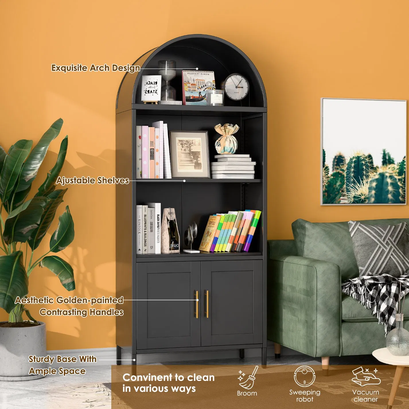 Cabinet Storage Cupboard Display Cabinet Pantry Arch Cupboard Wine Cabinet