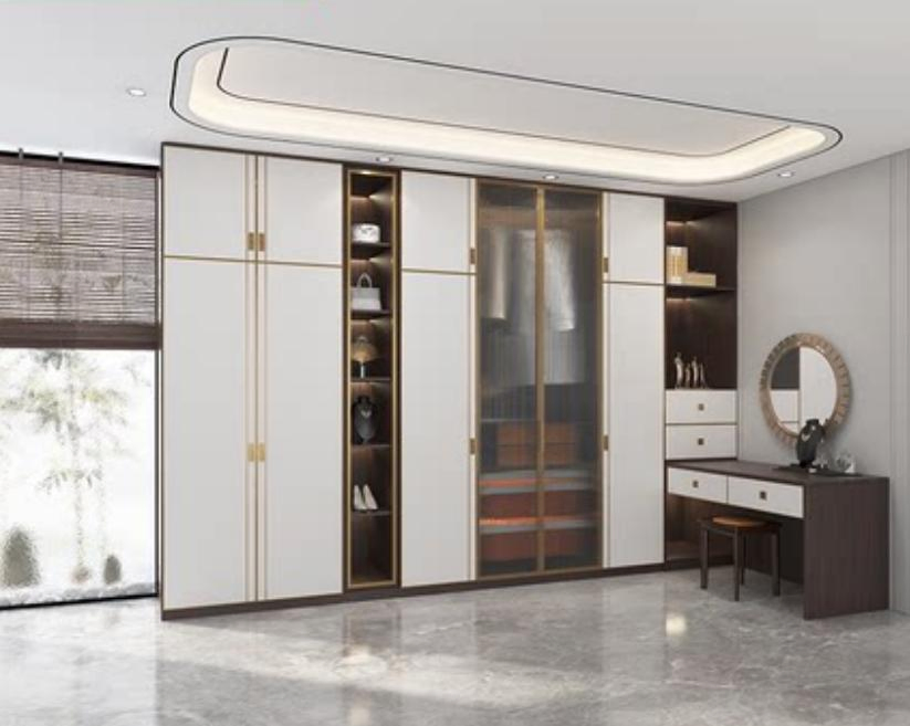 Home Bedroom Corner Sliding Door Wardrobe Printed Sliding Wardrobe Doors