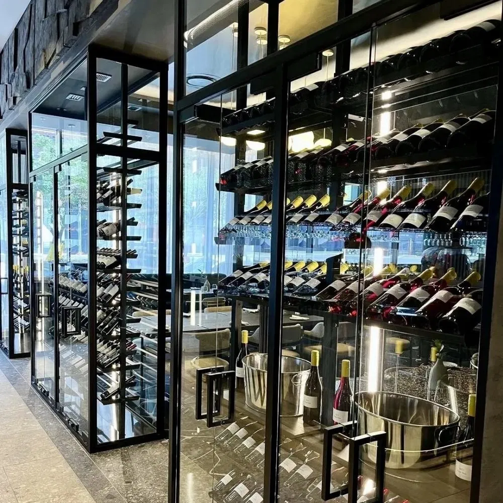 Elegant Walk-in Wine Storage with Premium Customizable Features