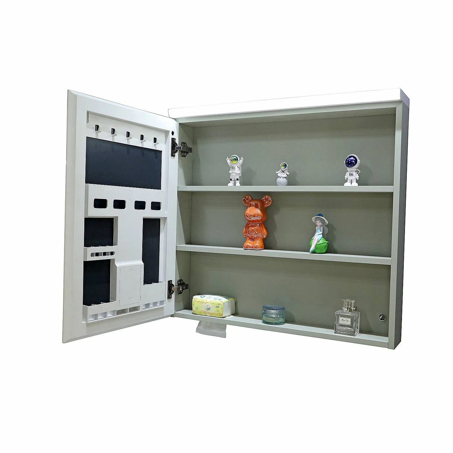 Jataii Bathroom Cabinet Modern Bathroom Cabinets with Linen Tower Featuring 3 Bathroom Count