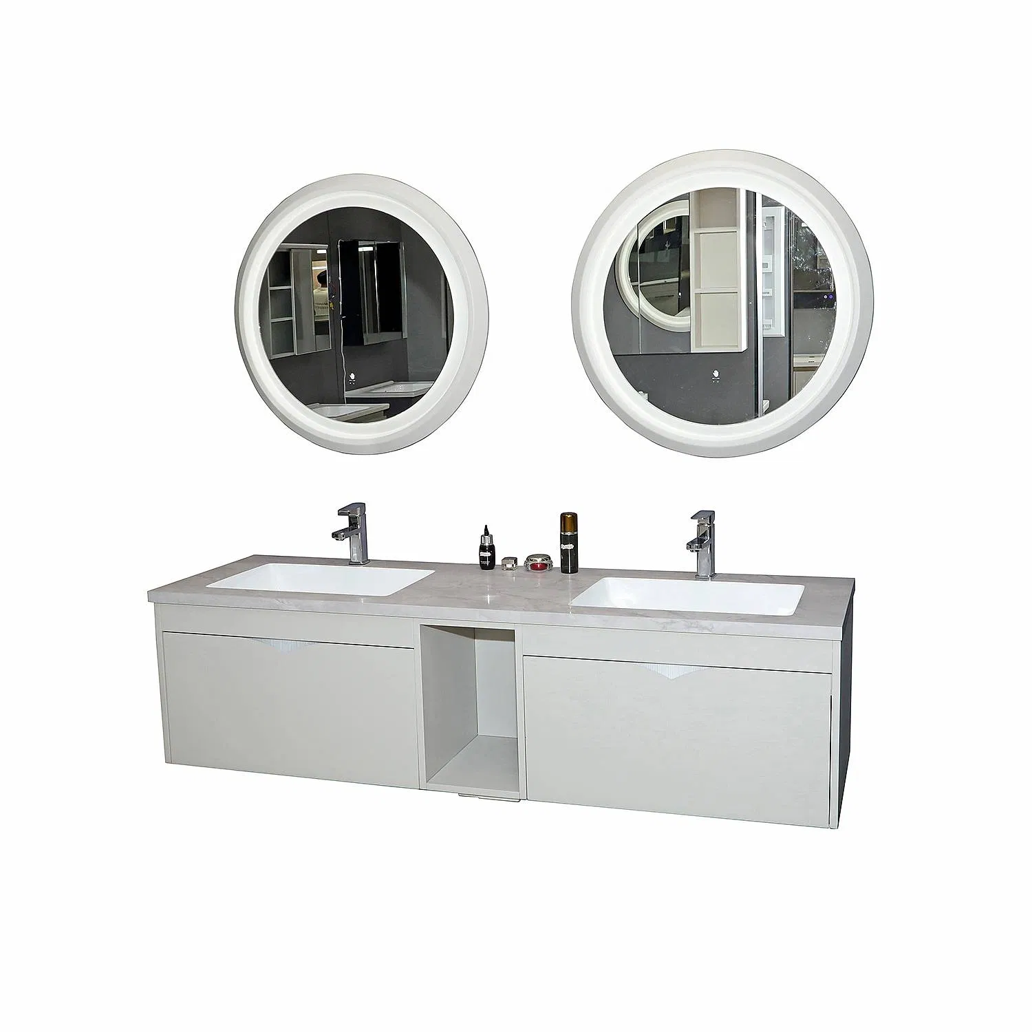 Jataii Bathroom Cabinet Space-Saving Bathroom Cabinets with Linen Tower for 1 Bathroom Count